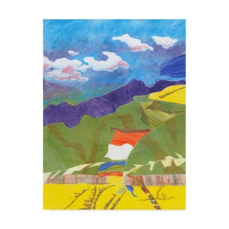 Carolyn Roth 'Prayer Flags Vi' Canvas Art,35x47